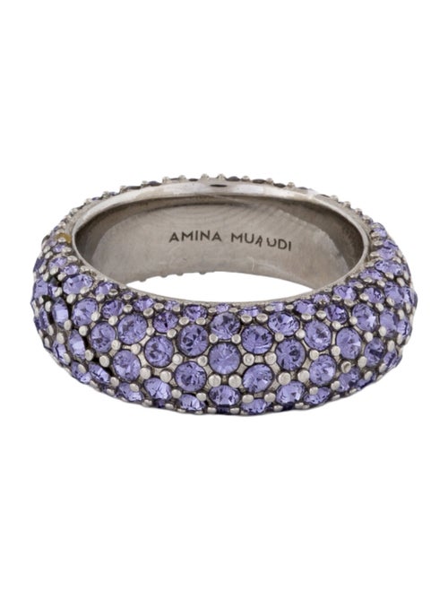 Amina Muaddi Crystal Cameron Ring