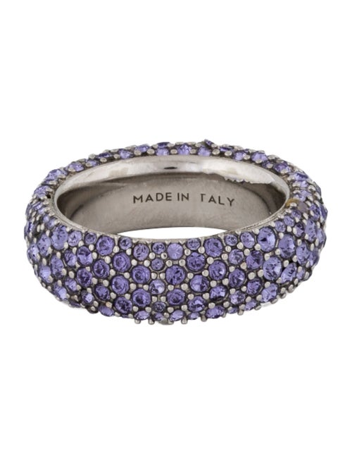 Amina Muaddi Crystal Cameron Ring