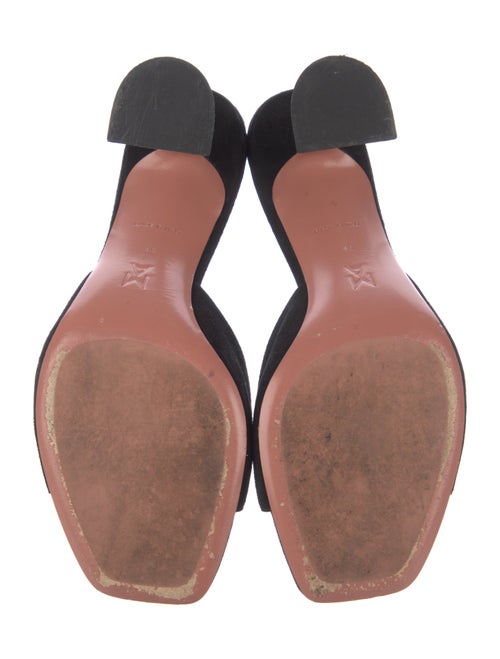 Amina Muaddi Suede Slides