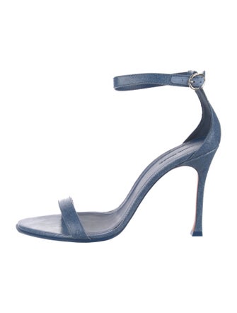 Amina Muaddi Leather D'Orsay Pumps