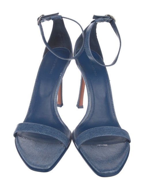 Amina Muaddi Leather D'Orsay Pumps