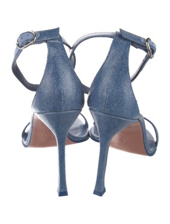 Amina Muaddi Leather D'Orsay Pumps