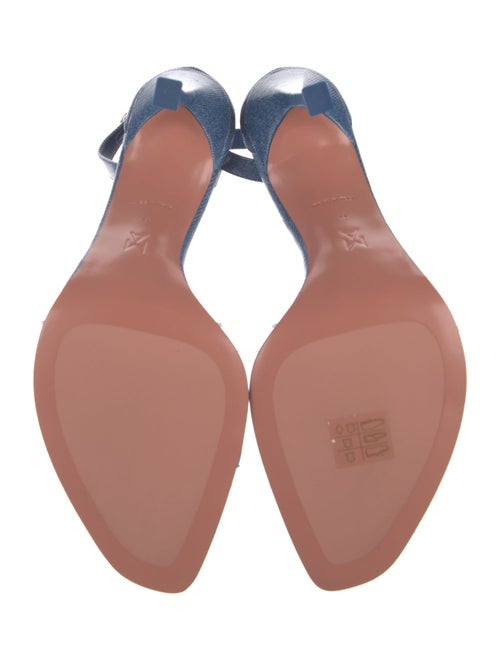 Amina Muaddi Leather D'Orsay Pumps