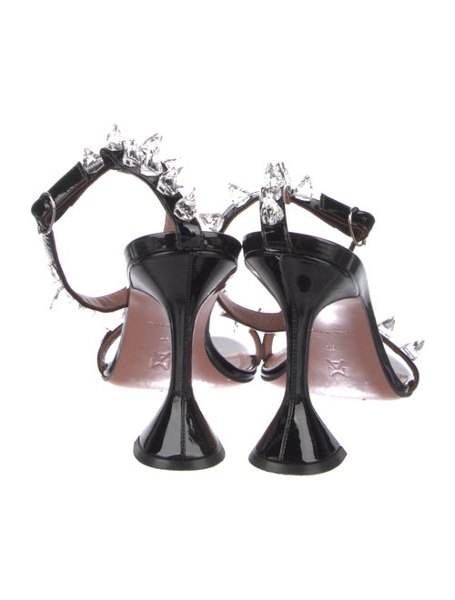 Amina Muaddi Julia Patent Leather D'Orsay Pumps