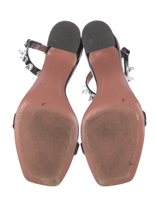 Amina Muaddi Julia Patent Leather D'Orsay Pumps