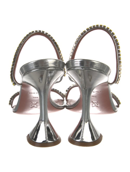 Amina Muaddi Gilda Leather Sandals