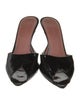 Amina Muaddi Caroline Patent Leather Mules