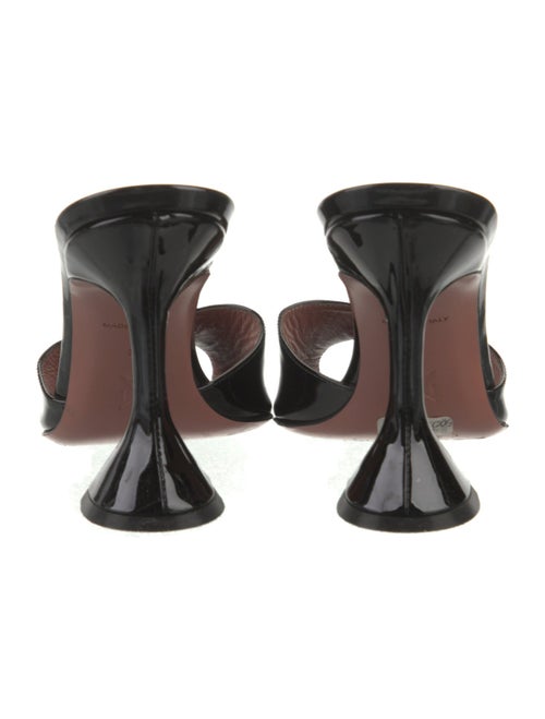 Amina Muaddi Caroline Patent Leather Mules