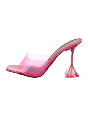 Amina Muaddi PVC Sandals