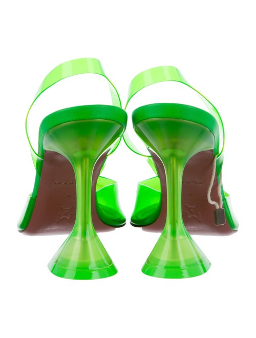 Amina Muaddi PVC Slingback Pumps