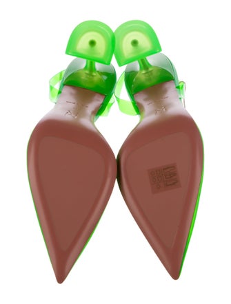 Amina Muaddi PVC Slingback Pumps