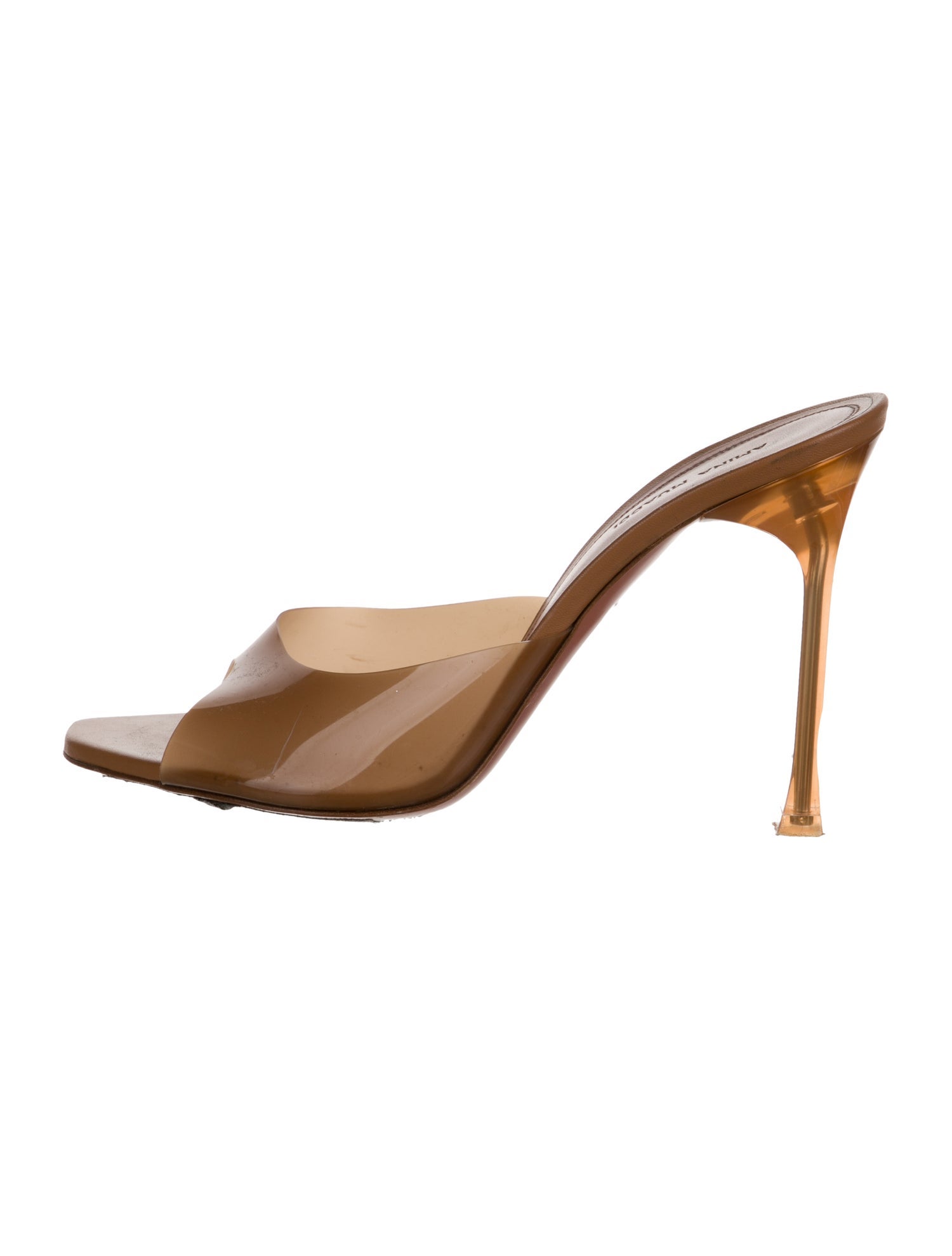 Amina Muaddi Alexa PVC Slides