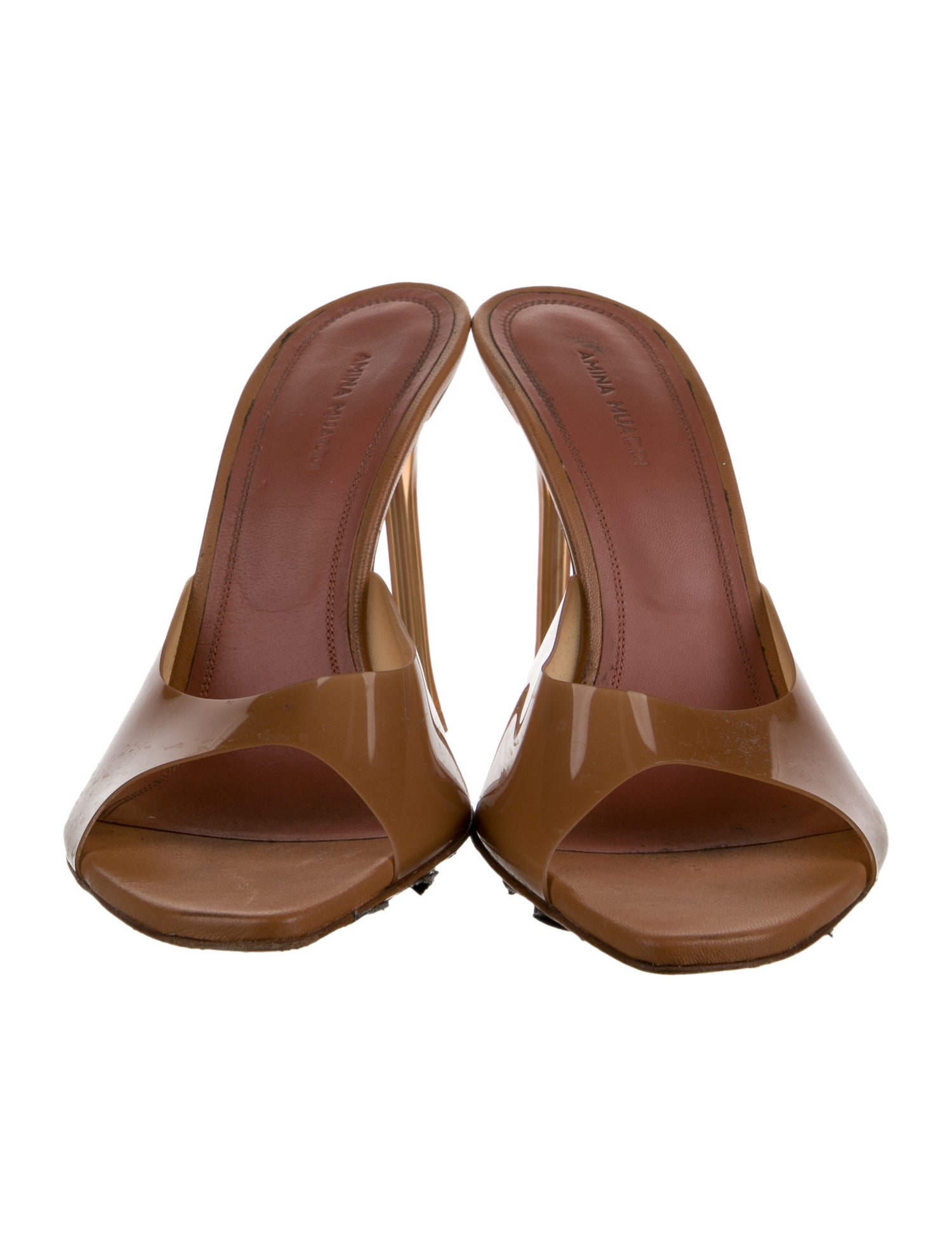 Amina Muaddi Alexa PVC Slides