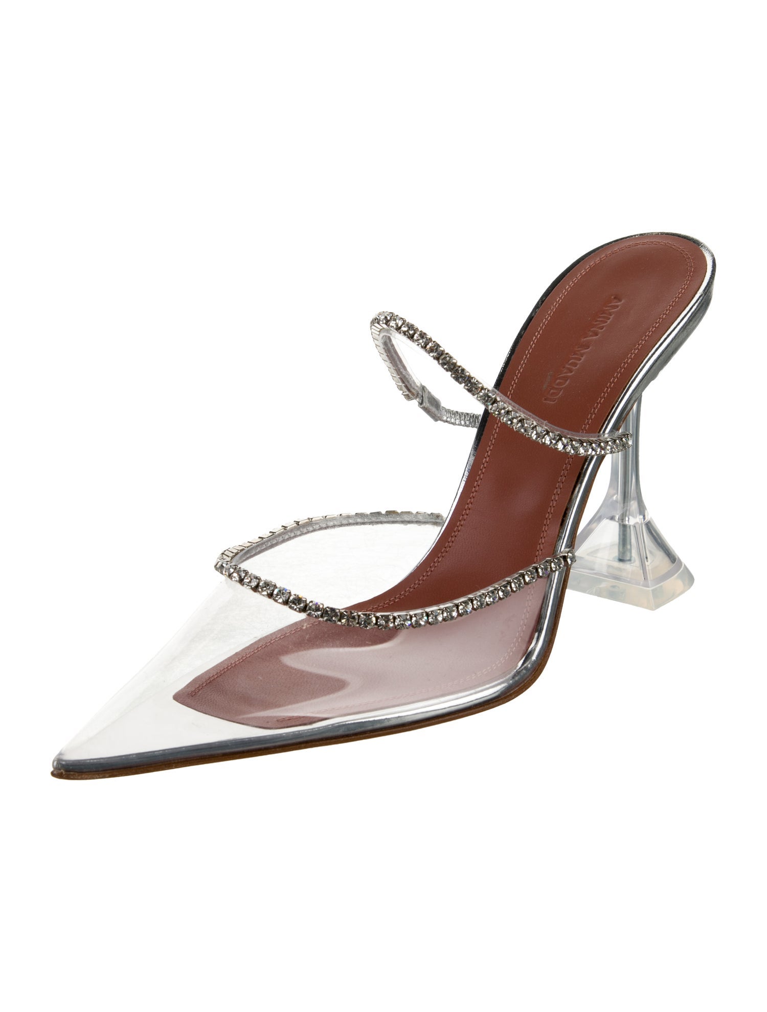 Amina Muaddi Gilda PVC Mules