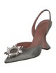 Amina Muaddi Begum Satin Slingback Pumps