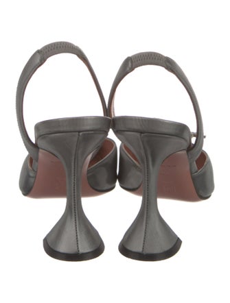 Amina Muaddi Begum Satin Slingback Pumps