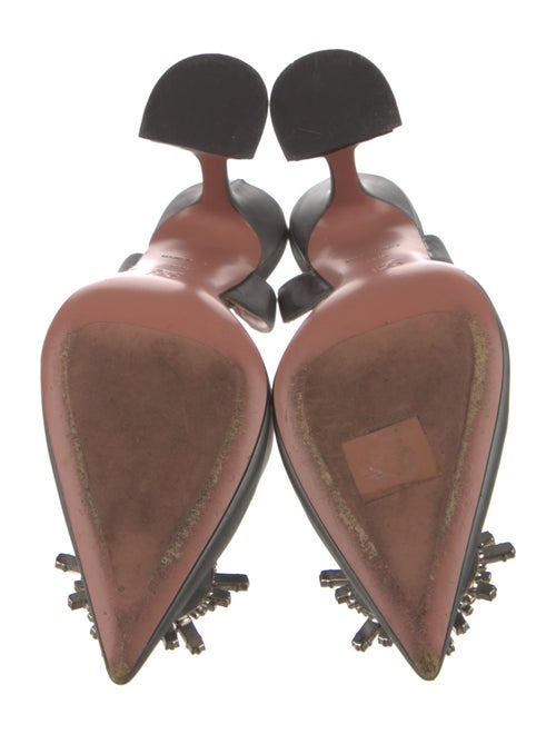 Amina Muaddi Begum Satin Slingback Pumps