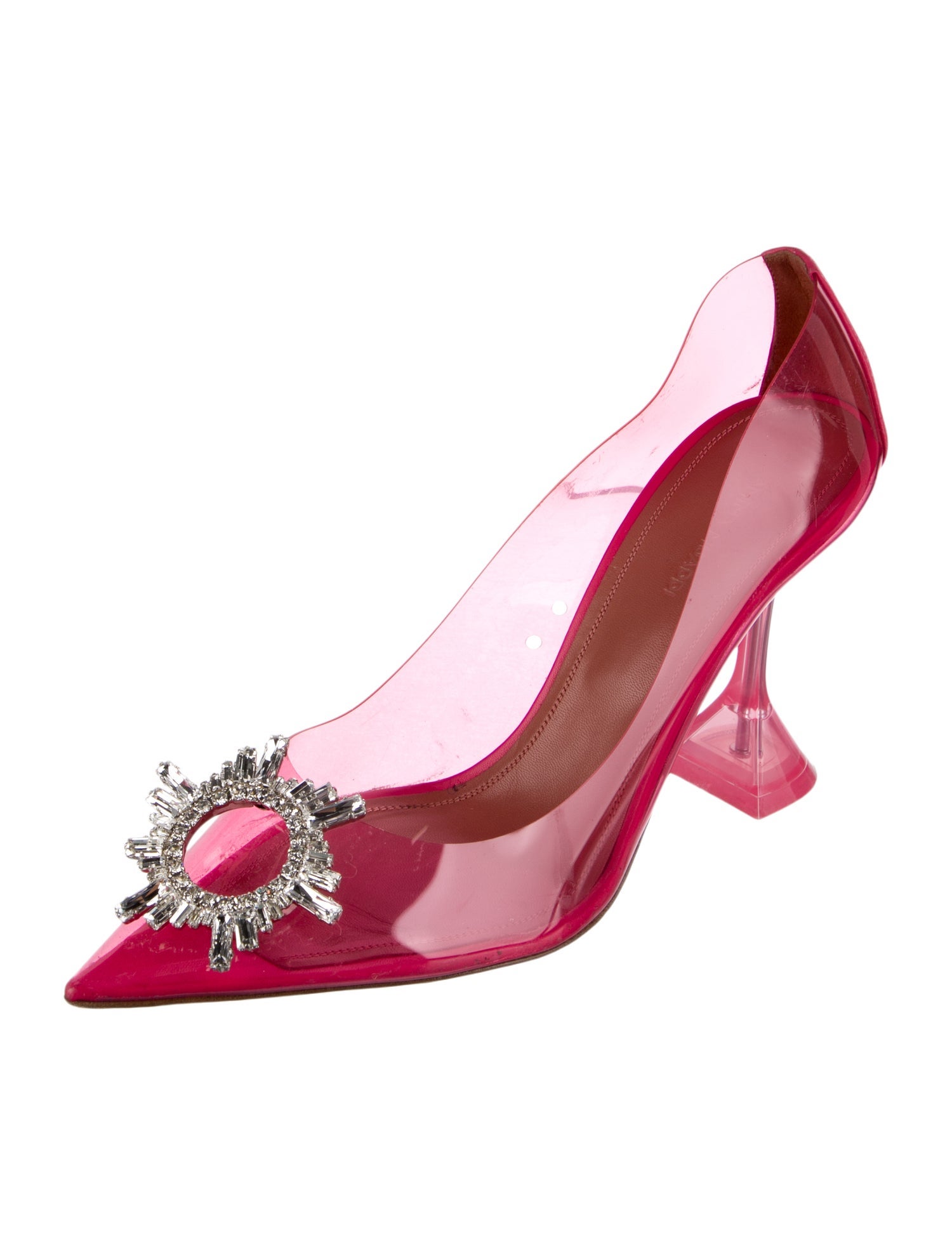 Amina Muaddi Begum Crystal Embellishments Pumps