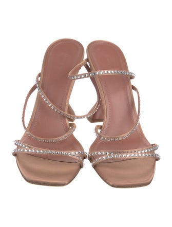 Amina Muaddi Naima Satin Slides