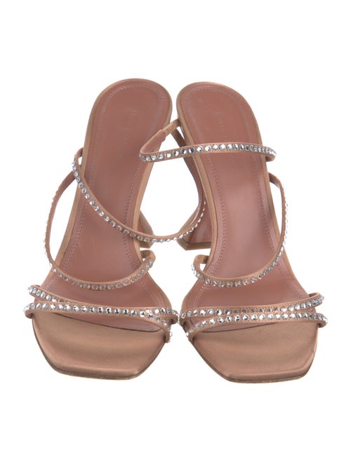 Amina Muaddi Naima Satin Slides