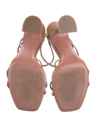 Amina Muaddi Naima Satin Slides