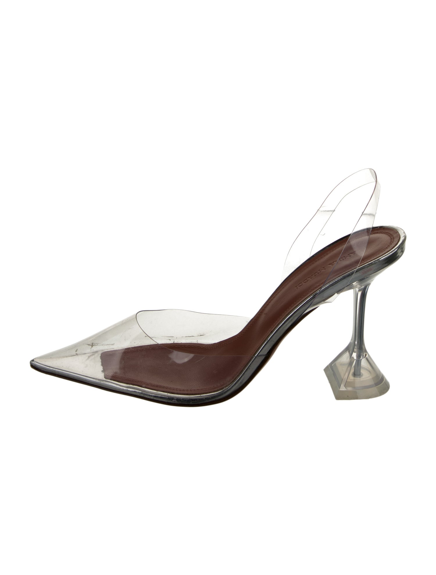 Amina Muaddi PVC Slingback Pumps