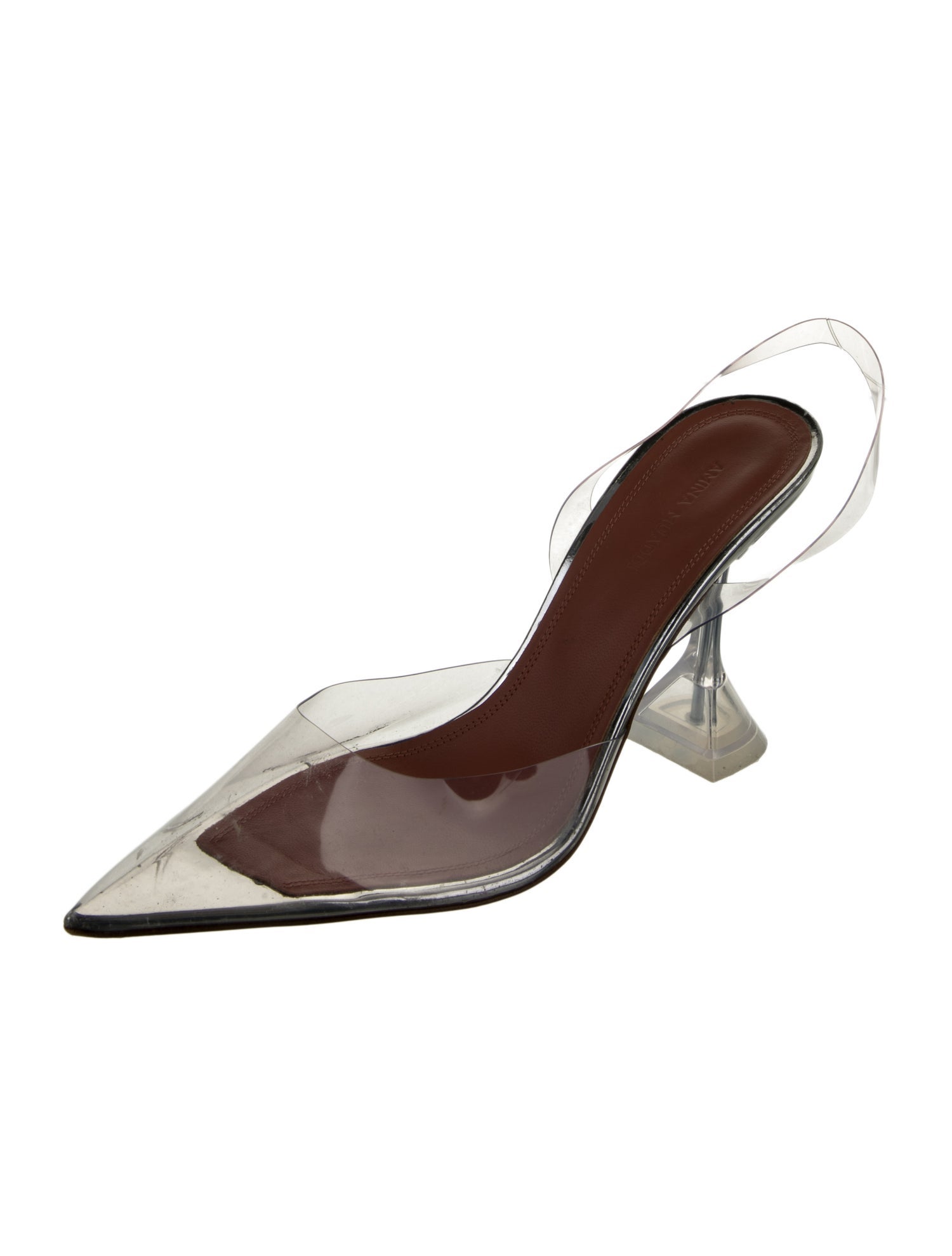 Amina Muaddi PVC Slingback Pumps
