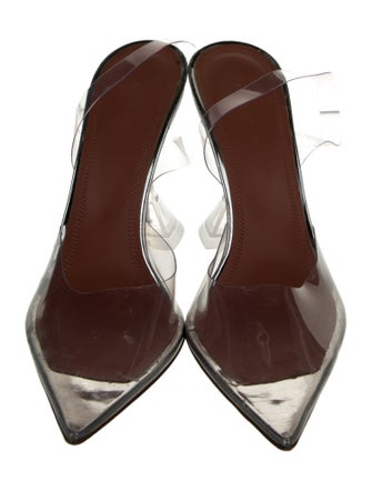 Amina Muaddi PVC Slingback Pumps