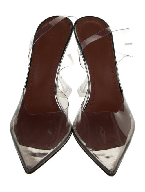 Amina Muaddi PVC Slingback Pumps
