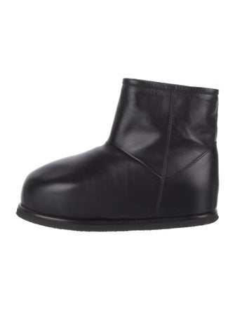 Amina Muaddi Leather Boots