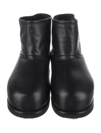 Amina Muaddi Leather Boots