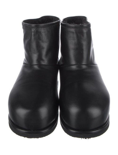 Amina Muaddi Leather Boots