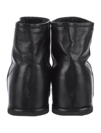 Amina Muaddi Leather Boots