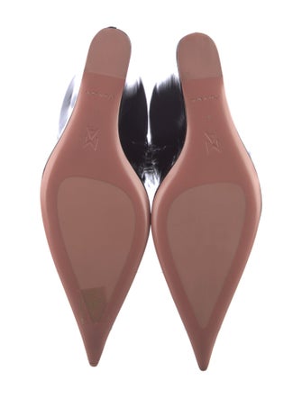 Amina Muaddi Patent Leather Sock Boots