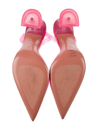 Amina Muaddi Holli PVC Slingback Pumps