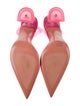 Amina Muaddi Holli PVC Slingback Pumps