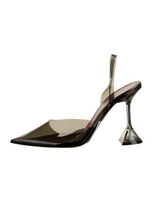 Amina Muaddi PVC Slingback Pumps