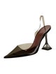 Amina Muaddi PVC Slingback Pumps