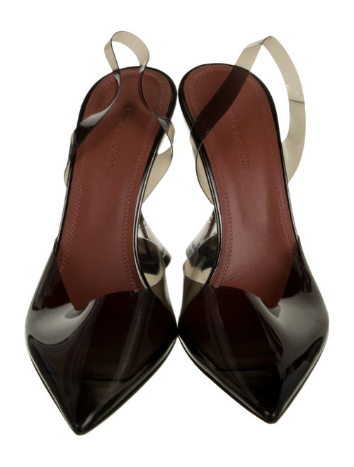 Amina Muaddi PVC Slingback Pumps