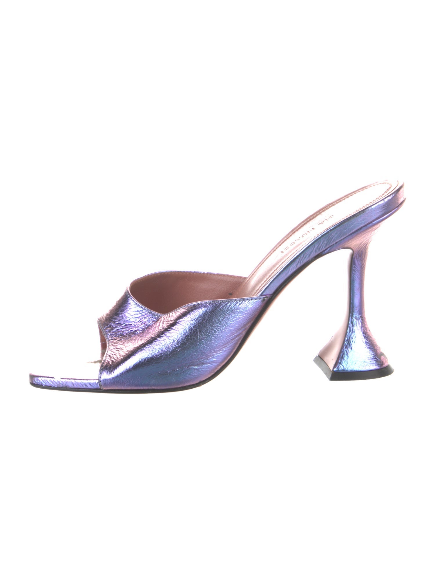 Amina Muaddi Lupita Leather Slides