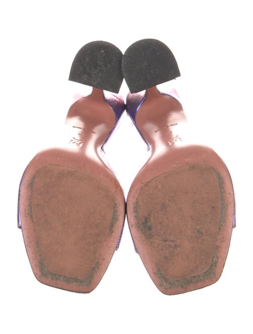 Amina Muaddi Lupita Leather Slides