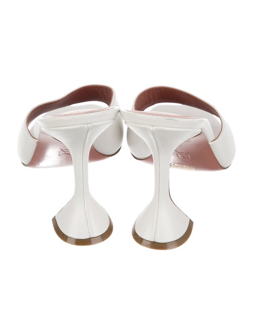 Amina Muaddi Leather Slides