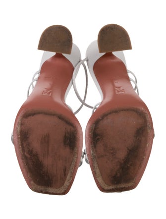 Amina Muaddi Naima Leather Slides