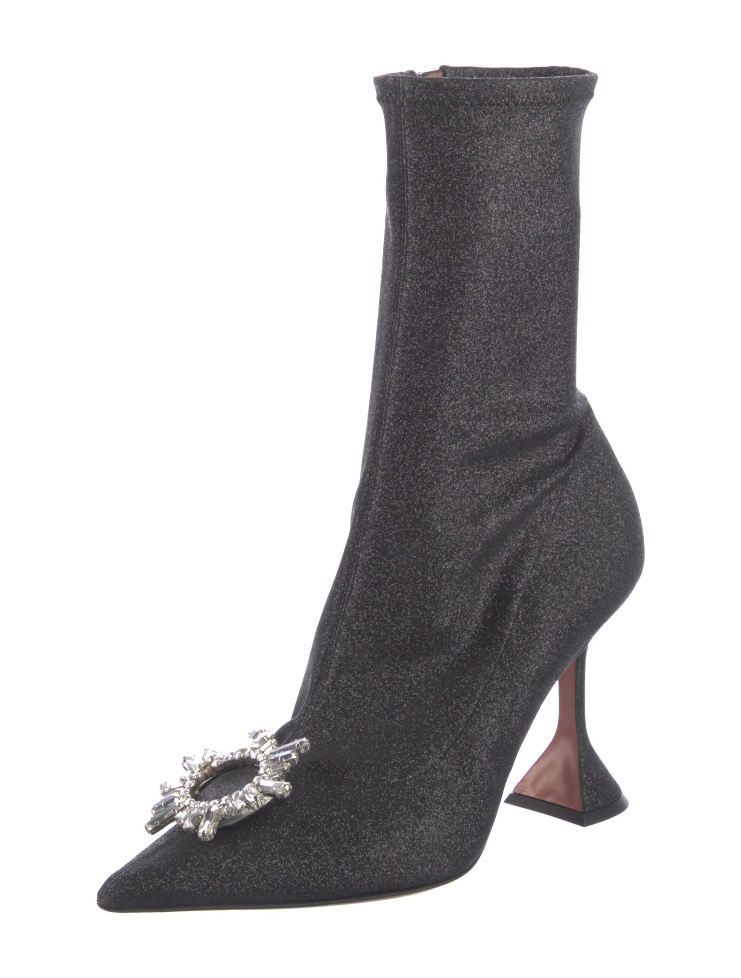 Amina Muaddi Begum Glitter Sock Boots