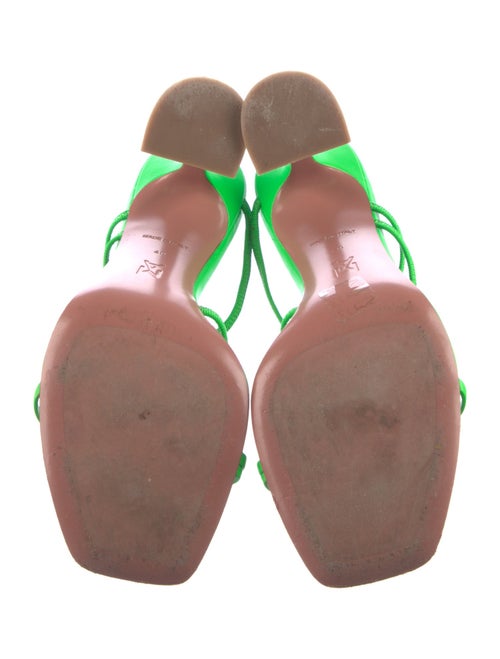 Amina Muaddi Leather Slides