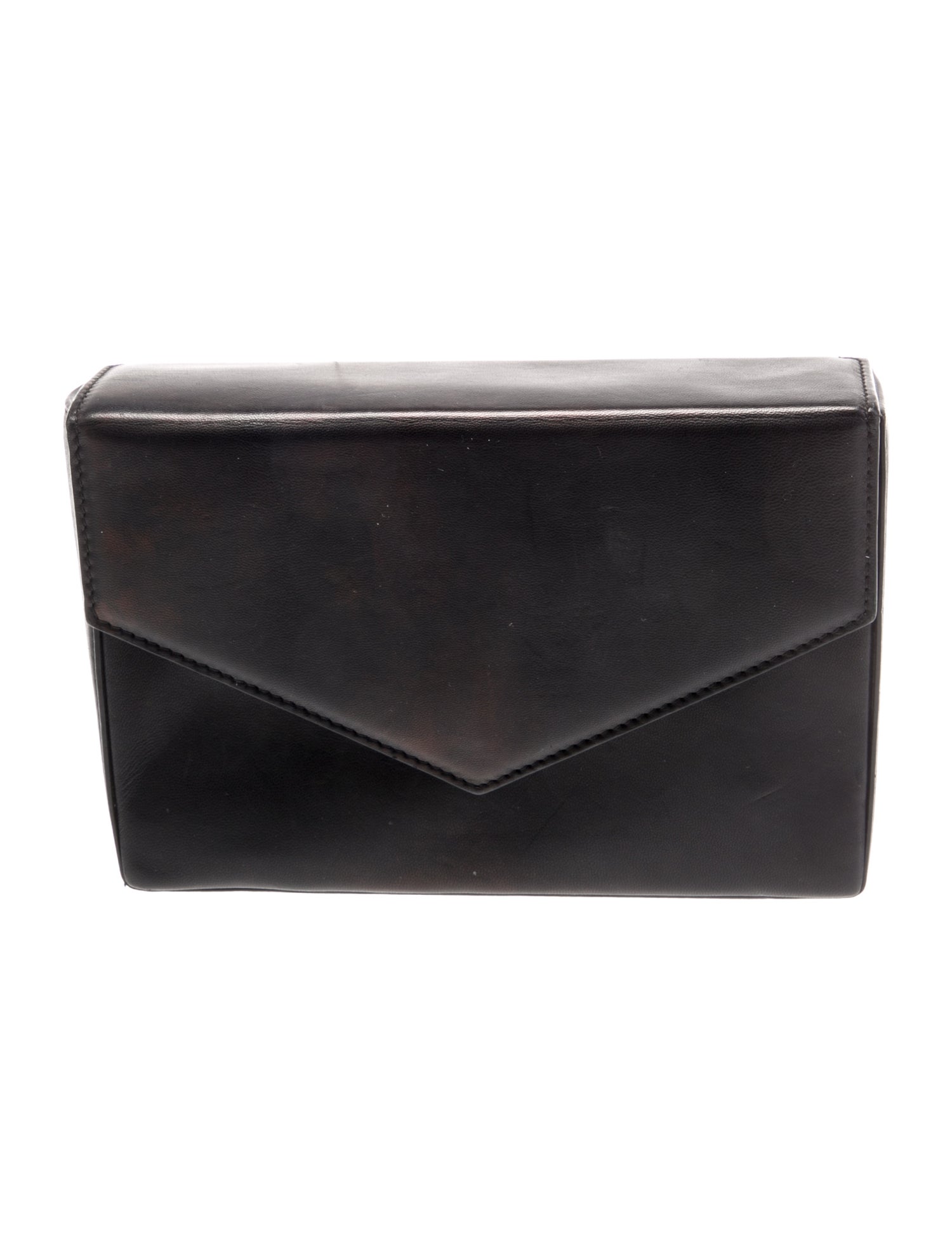 Amina Muaddi Leather Clutch