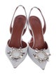 Amina Muaddi Begum Leather Slingback Pumps