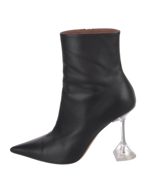 Amina Muaddi Leather Boots