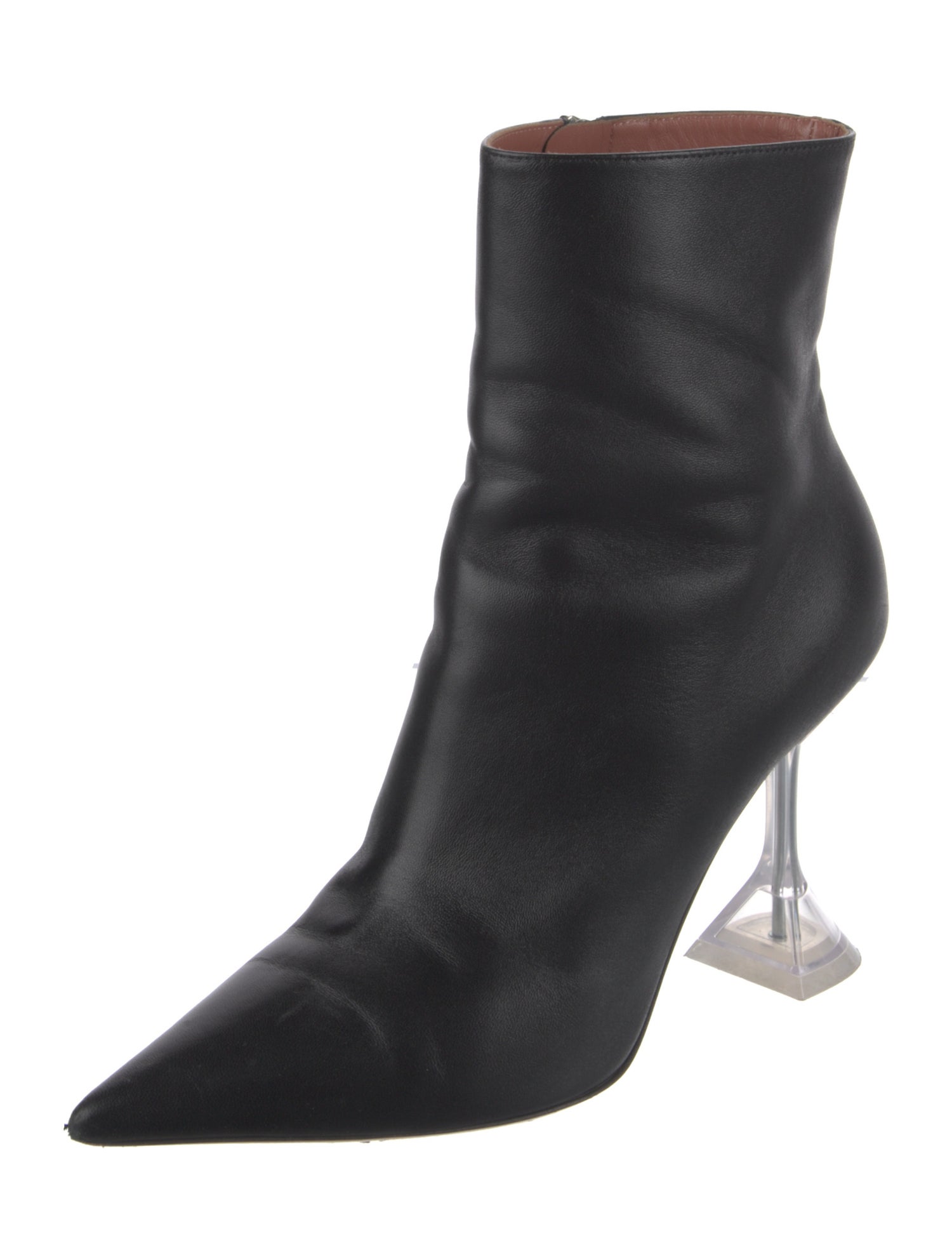 Amina Muaddi Leather Boots