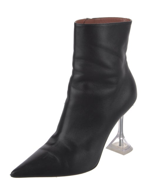 Amina Muaddi Leather Boots
